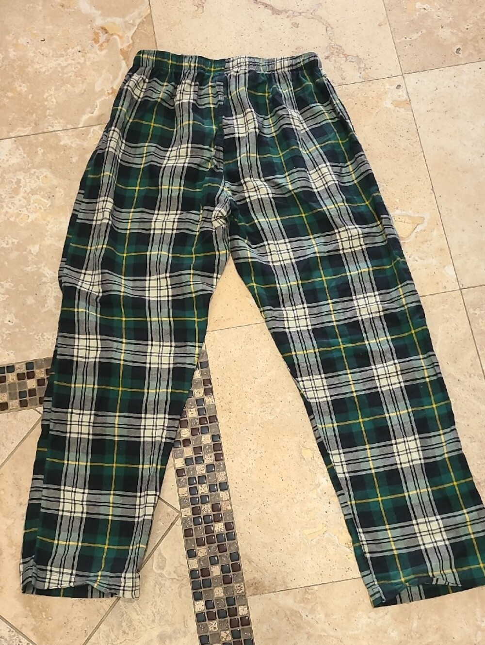 Polo by Ralph Lauren Green and Cream Plaid Lounge Pants - Picture 5 of 6
